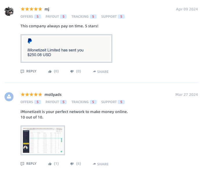 user reviews of imonetizeit