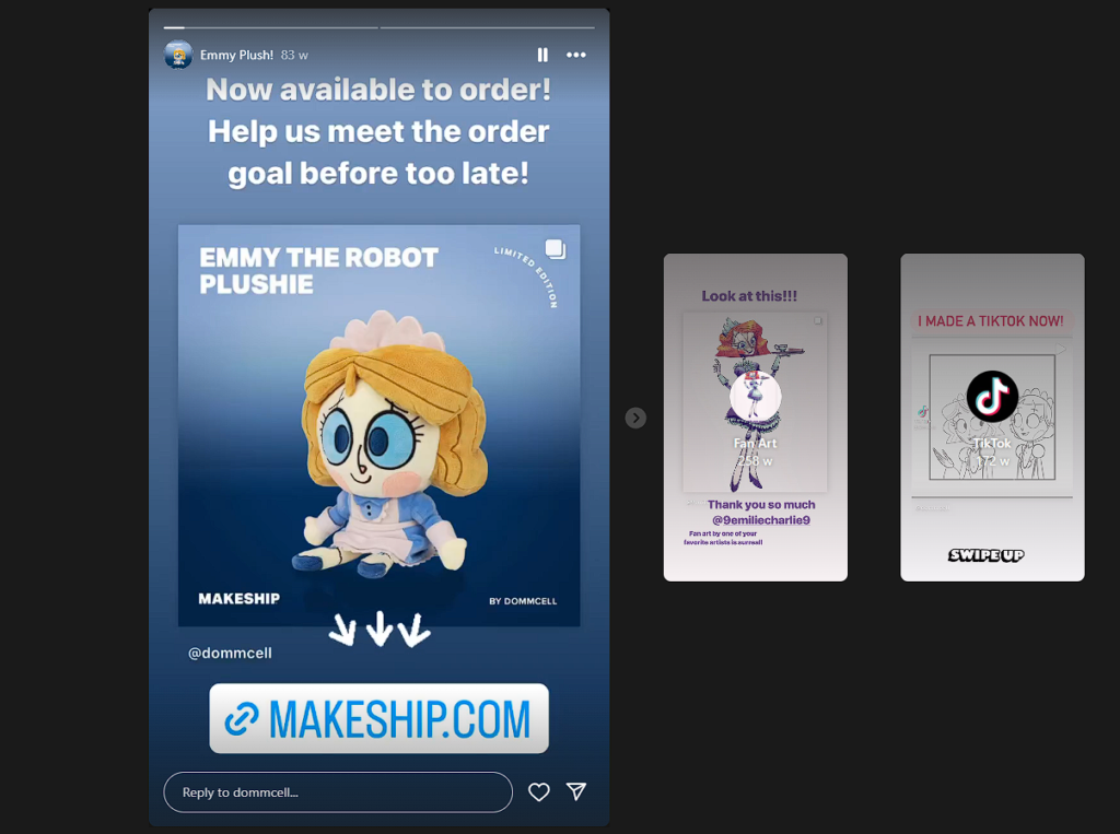 example of famous people advertising stuff on instagram: makeship platform