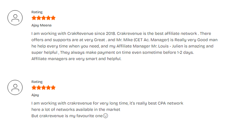 user reviews on crakrevenue