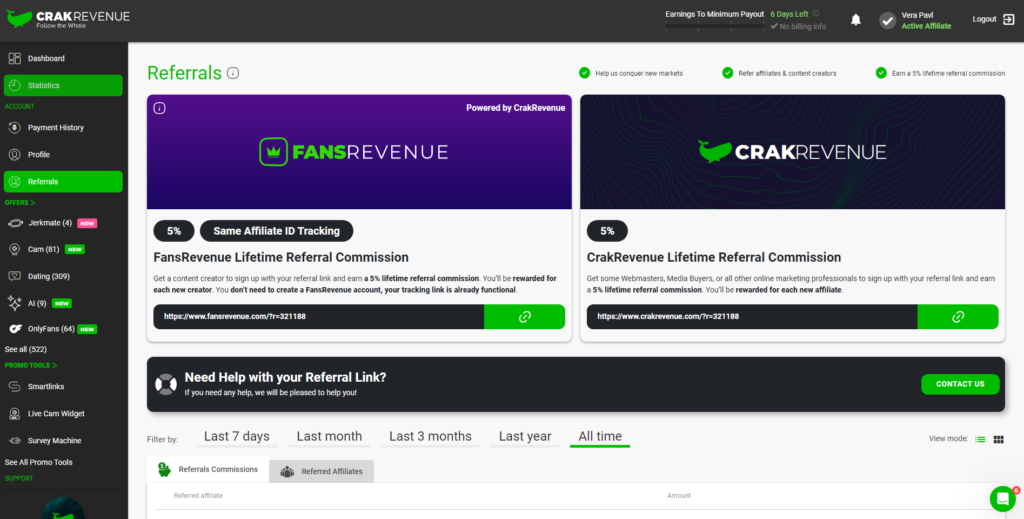 referrals section