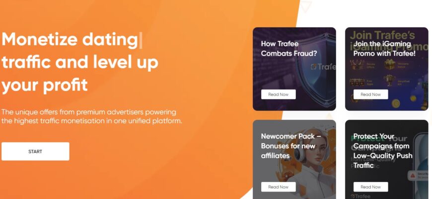 Trafee: Affiliate Network for Dating, Gambling, and Adult